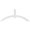 Ekena Millwork Archdale Architectural Grade PVC Gable Bracket, 96"W x 40"H x 6"D x 6"F, 10/12 Pitch GBP096X40X0606ARC00 - alternate 3